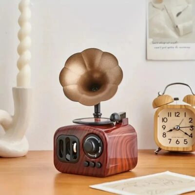 Vintage gramophone music box